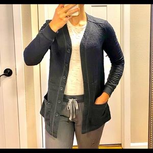 Koi Scrub Jacket Gray